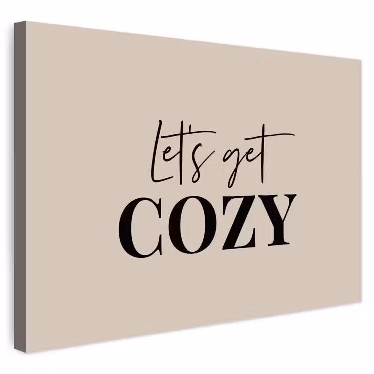 Buiten canvas - Beige - Winter - Quote - Cozy — 1