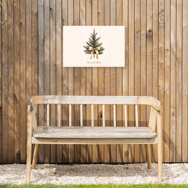 Buiten canvas - Kerstboom - Kerst - Merry Christmas - Beige — 3