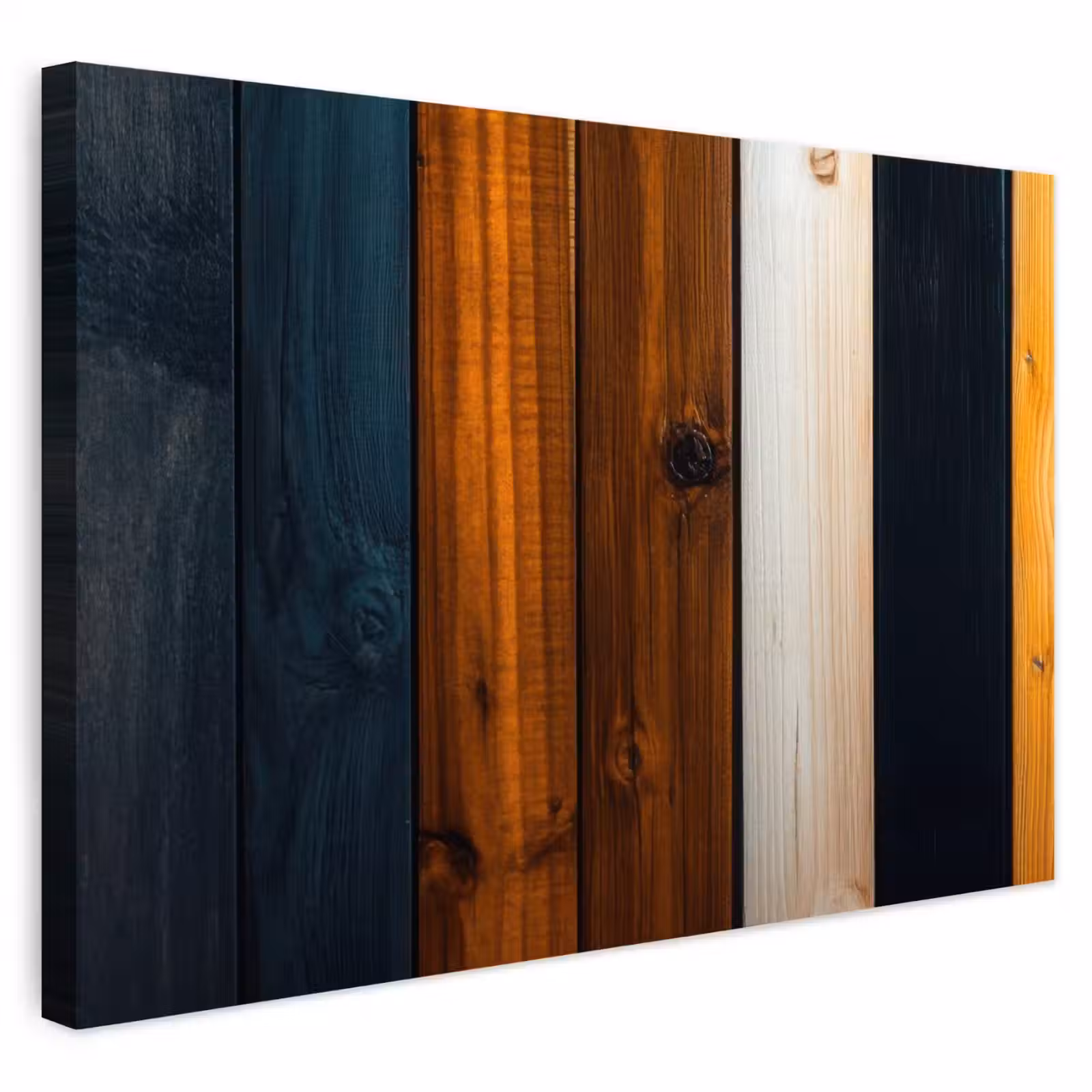 Buiten canvas - Hout - Planken - Donker - Warm — 1