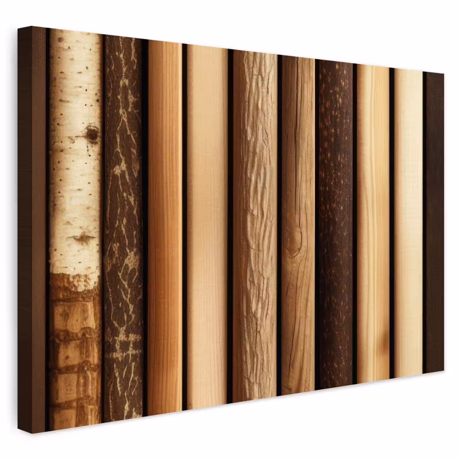 Buiten canvas - Hout - Planken - Natuurlijk — 1