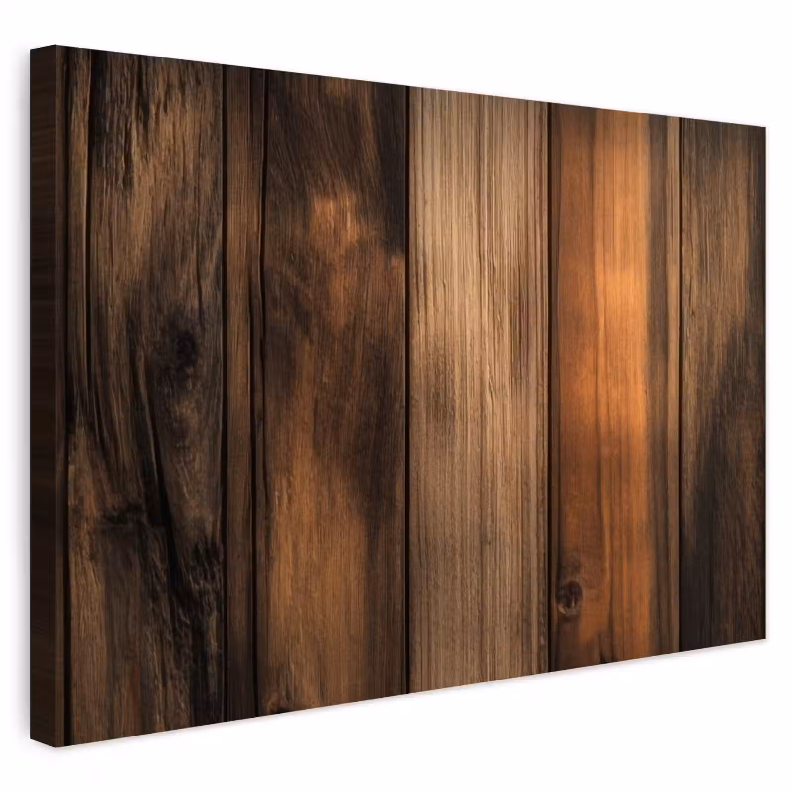 Buiten canvas - Hout - Rustiek - Donkere Planken — 1