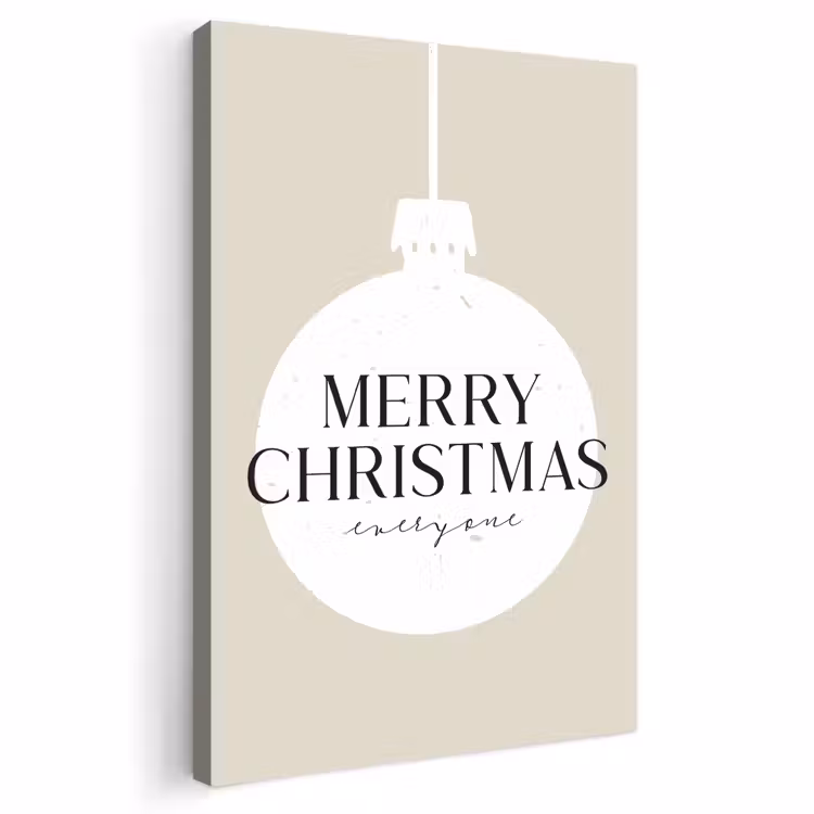 Buiten canvas - Christmas - Kerstballen - Japandi - Witte kerstballen — 1