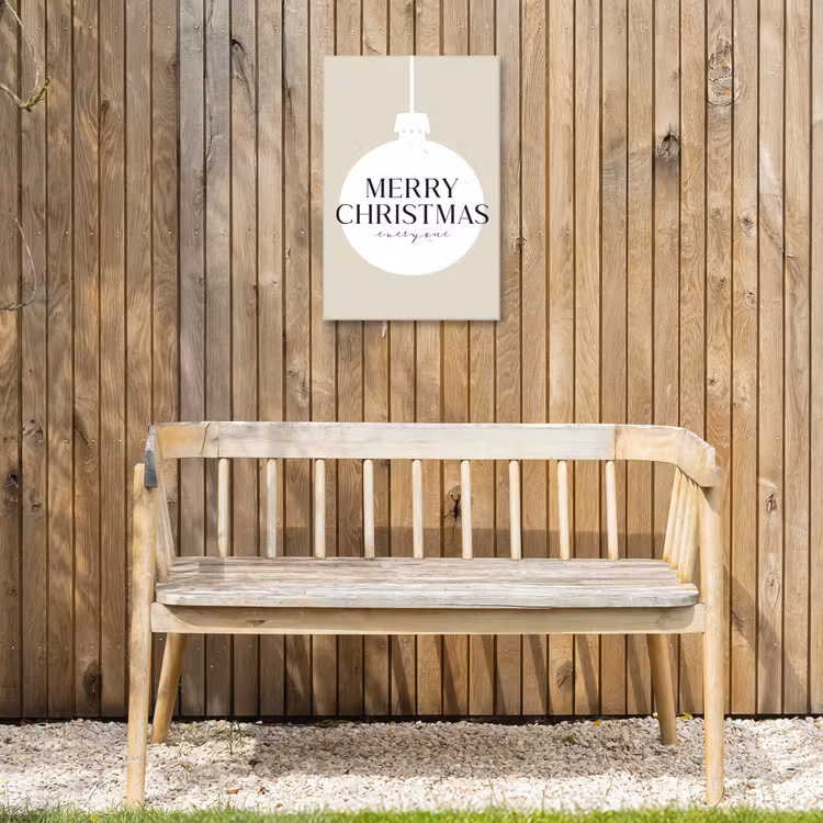 Buiten canvas - Christmas - Kerstballen - Japandi - Witte kerstballen — 3