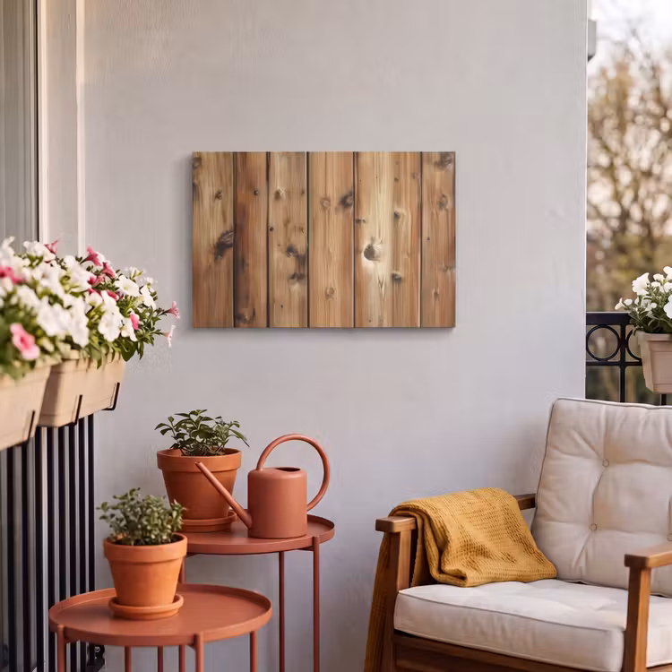 Buiten canvas - Hout - Planken - Bruin — 3