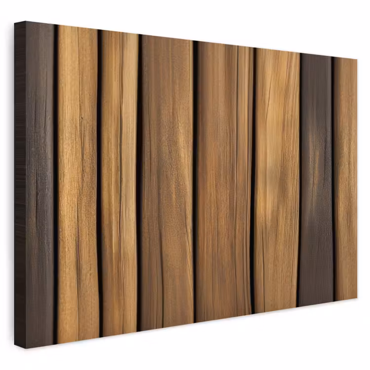 Buiten canvas - Hout - Planken - Natuurtinten — 1