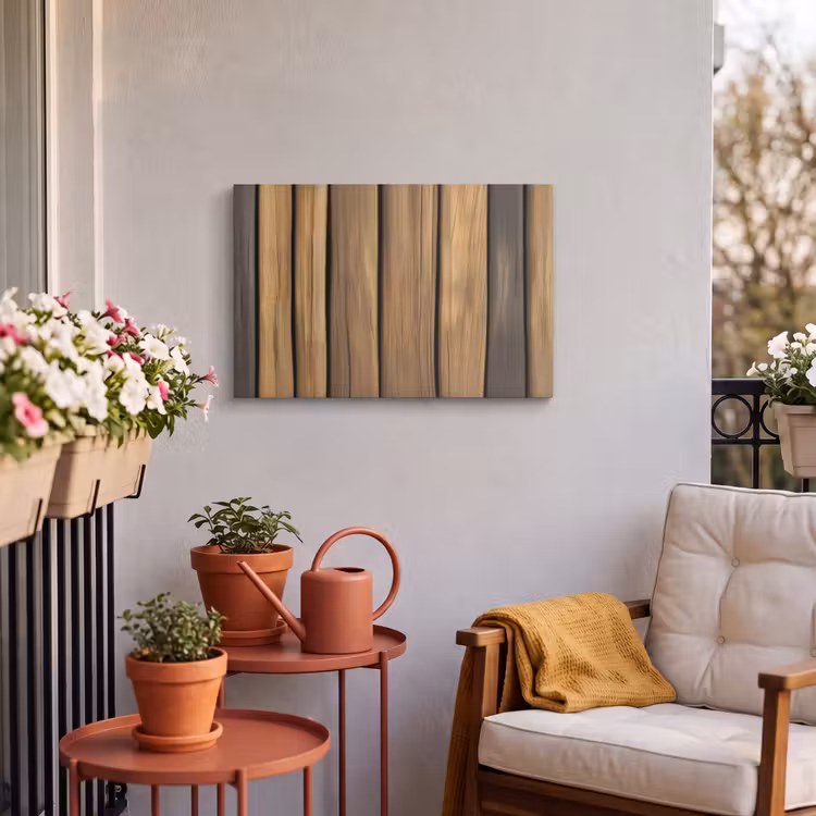 Buiten canvas - Hout - Planken - Natuurtinten — 3