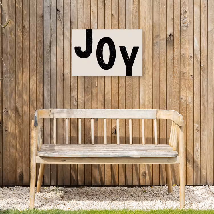 Buiten canvas - Kerst - Quote - Joy - Zwart - Feestdagen — 3
