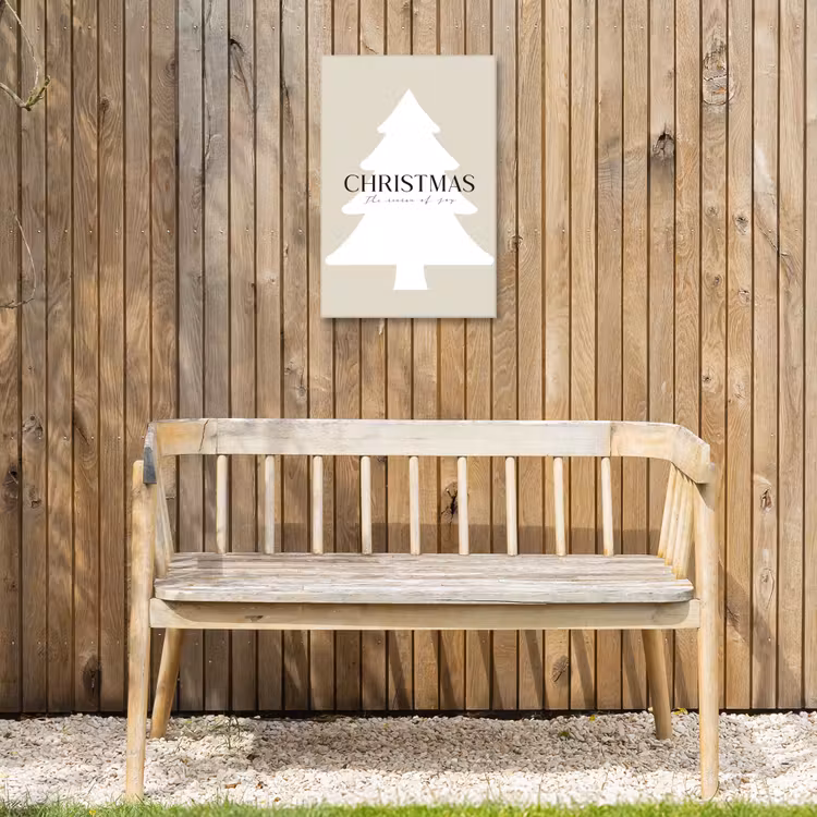 Buiten canvas - Kerstboom - Japandi - Christmas - Beige — 3