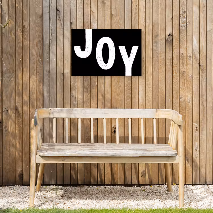 Buiten canvas - Kerstmis - Quotes - Joy - Zwart - Feest — 3