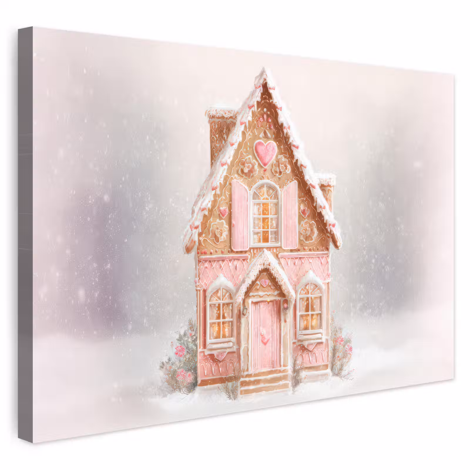 Buiten canvas - Huisje - Suiker - Pastel — 1