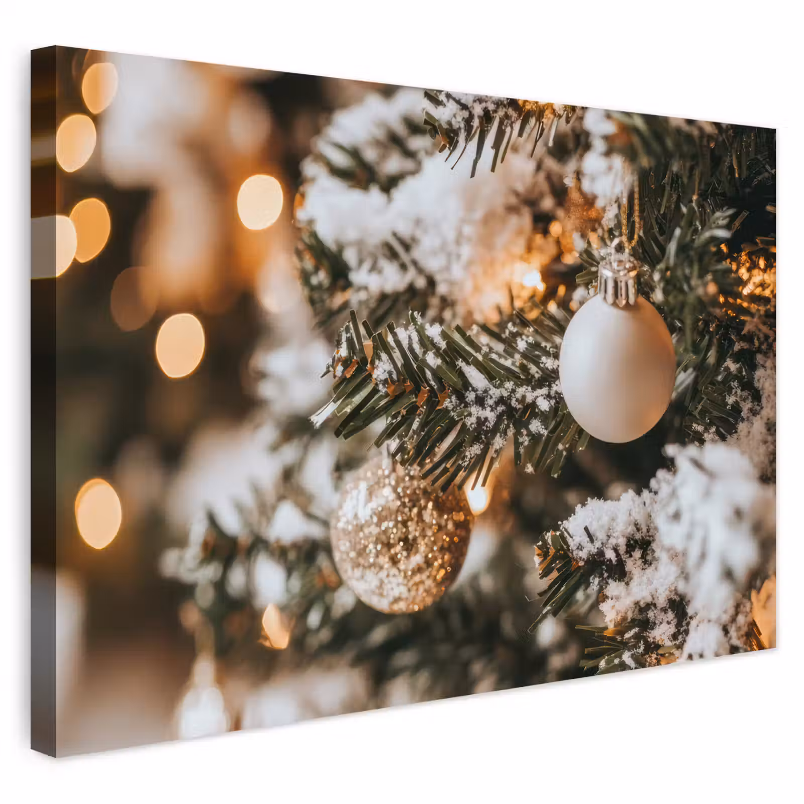 Buiten canvas - Kerst - Kerstboom - Winter - Binnen - Sneeuw — 1