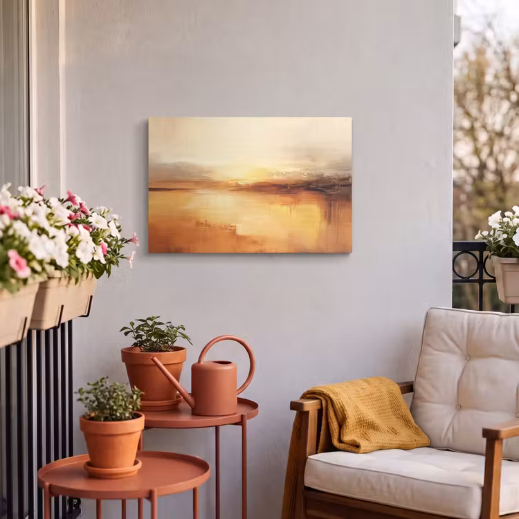 Buiten canvas - Abstract - Bruin - Modern - Herfst kleuren — 4