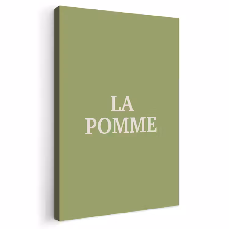 Buiten canvas - Appel - Groen - Minimalistisch — 1