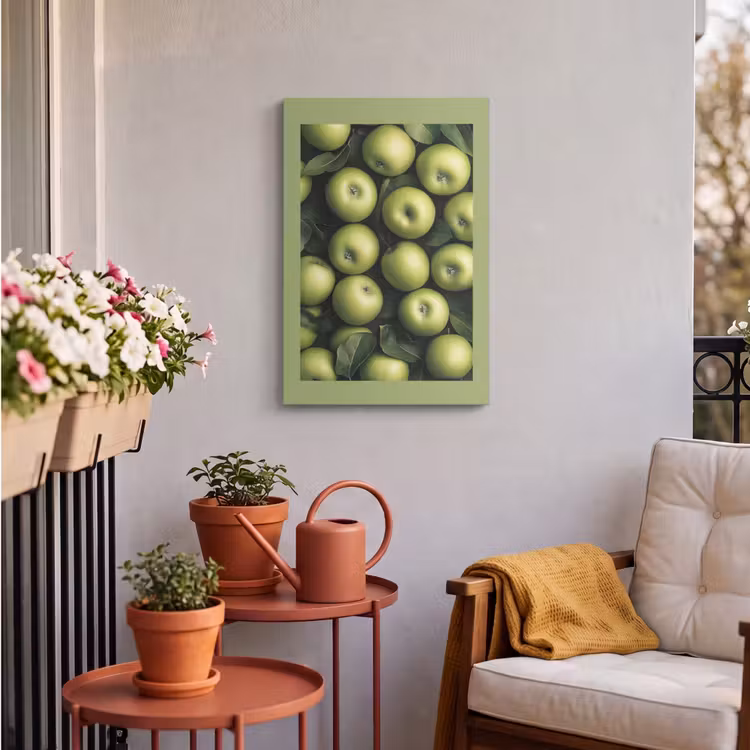 Buiten canvas - Appels - Groen - bladeren — 4