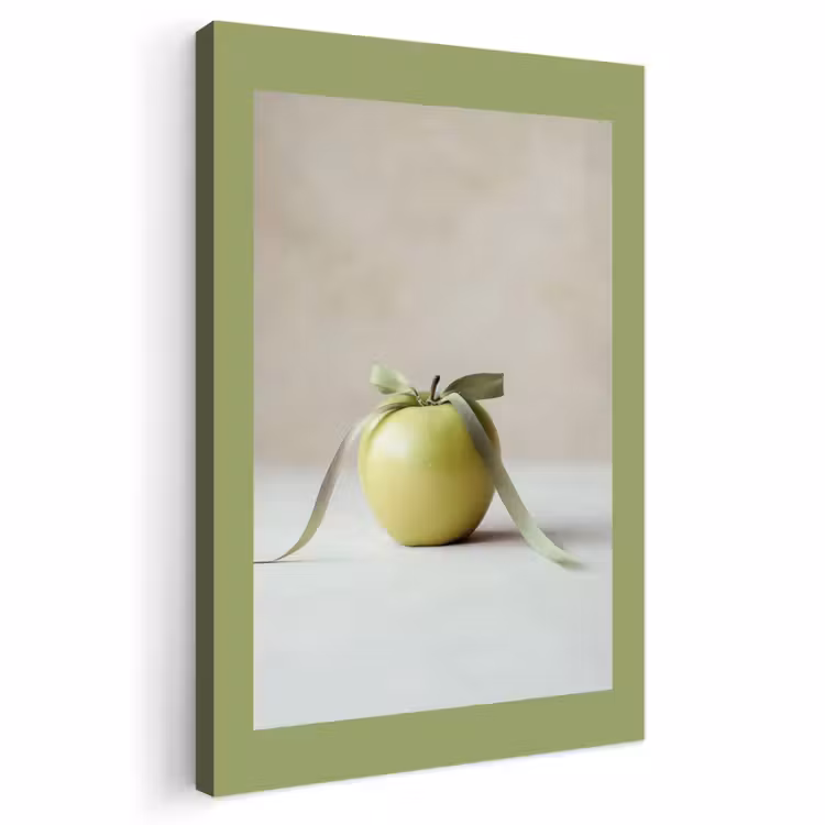 Buiten canvas - Groen - Appel - Strikje — 1