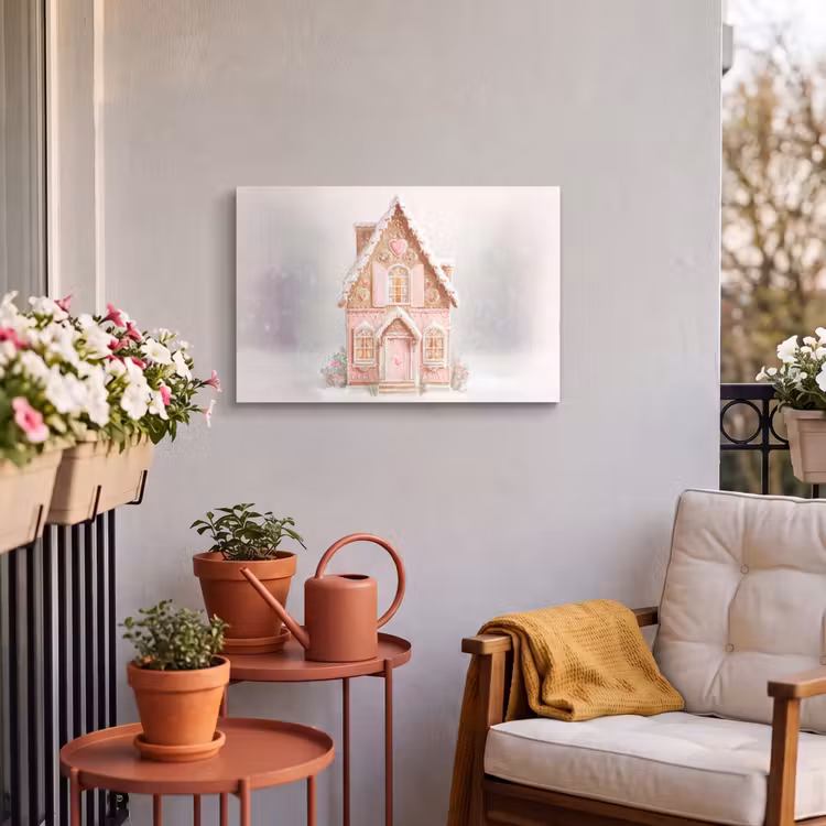 Buiten canvas - Huisje - Suiker - Pastel — 3
