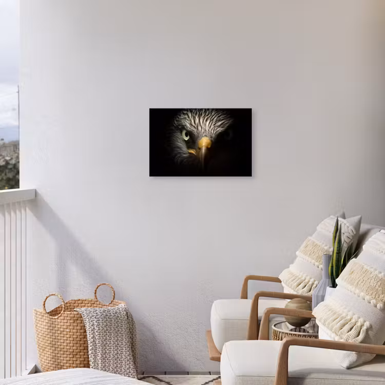 Buiten canvas - Indringende blik van een arend — 4