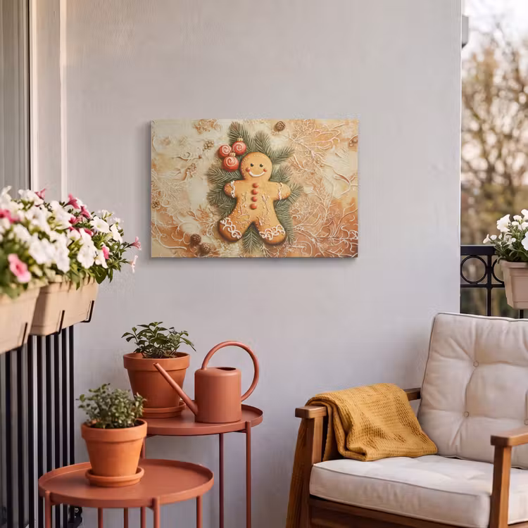 Buiten canvas - Kerstmis - Koekje - Poppetje - Speculaas — 4