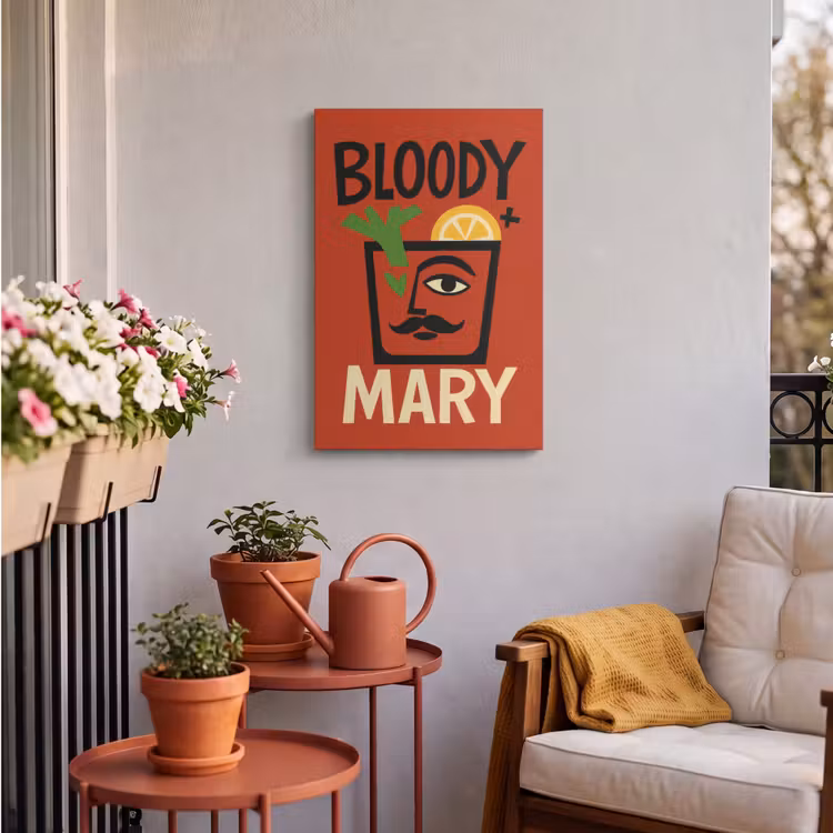 Buiten canvas - Cocktail - Art - Rood — 4