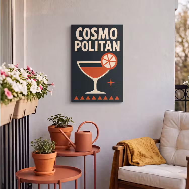 Buiten canvas - Cocktail - Zwart - Illustratie — 4