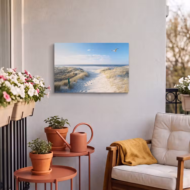 Buiten canvas - Duin - Meeuw - Strand - Zee - Zon — 4