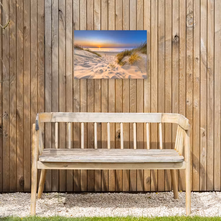 Buiten canvas - Duin - Zonsondergang - Horizon - Strand - Gras — 3