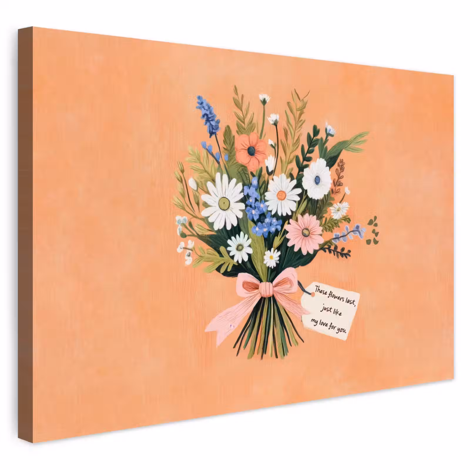 Buiten canvas - Boeket - Strikje - Quote — 1