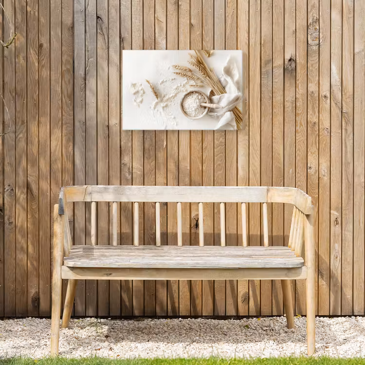 Buiten canvas - Bloem - Hout - Tarwe — 3