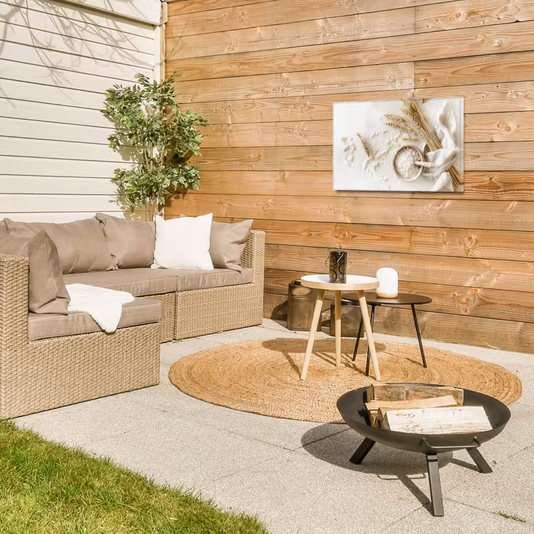 Buiten canvas - Bloem - Hout - Tarwe — 5