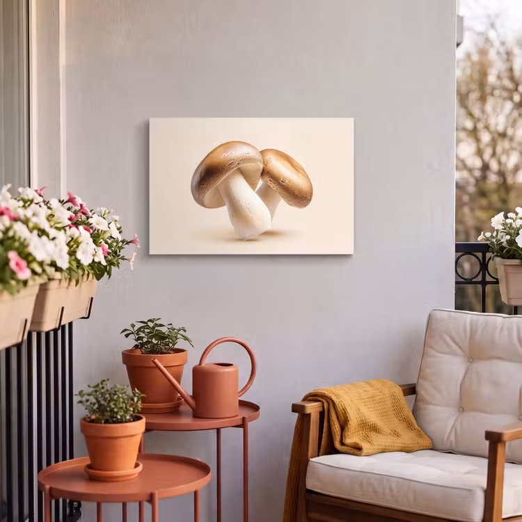 Buiten canvas - Champignons - Zacht - Beige — 4