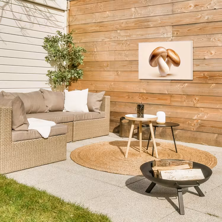 Buiten canvas - Champignons - Zacht - Beige — 5
