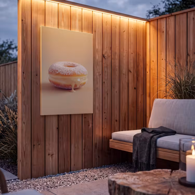 Buiten canvas - Donut - Romig - Poedersuiker - Beige — 4