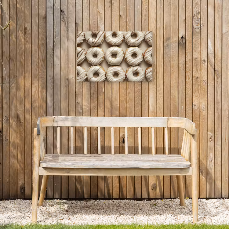 Buiten canvas - Donuts - Chocolade - Wit - Beige — 3