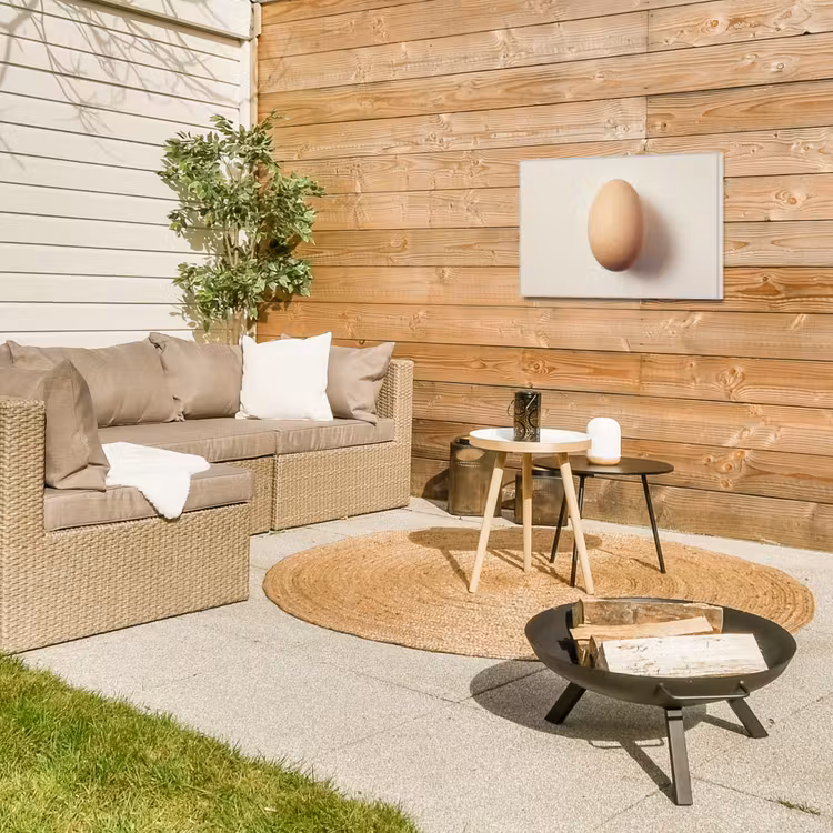 Buiten canvas - Ei - Beige - Ovaal - Egaal — 5