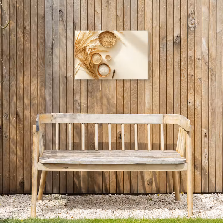 Buiten canvas - Granen - Hout - Kom - Beige — 3
