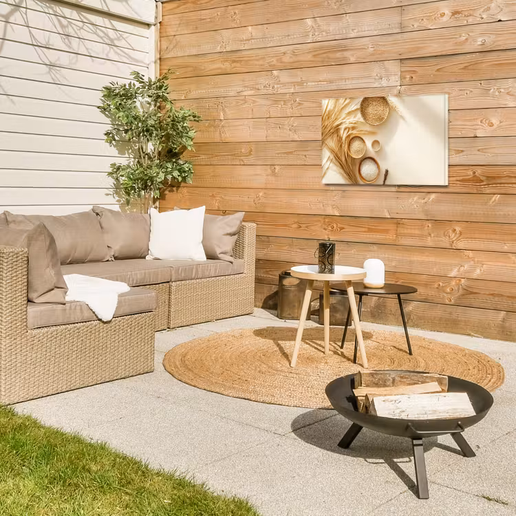 Buiten canvas - Granen - Hout - Kom - Beige — 5