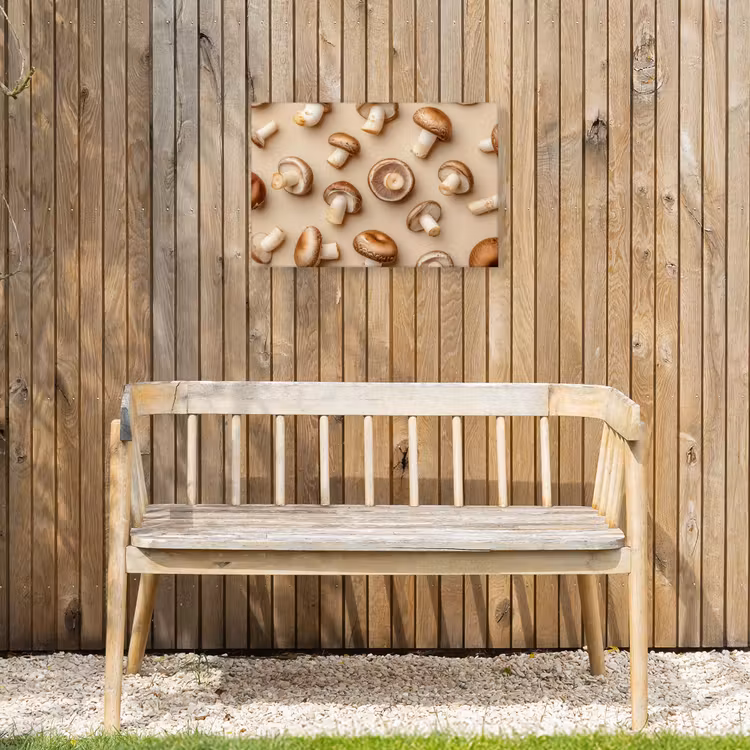 Buiten canvas - Kastanje Champignons - Beige — 3