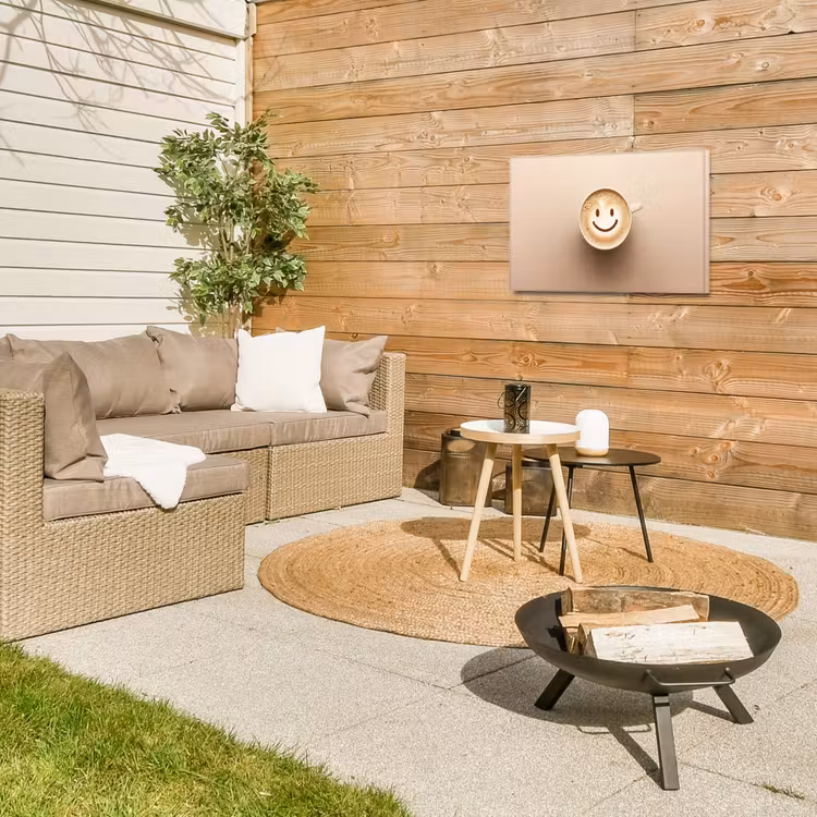 Buiten canvas - Koffie - Melkschuim - Lach - Beige — 5