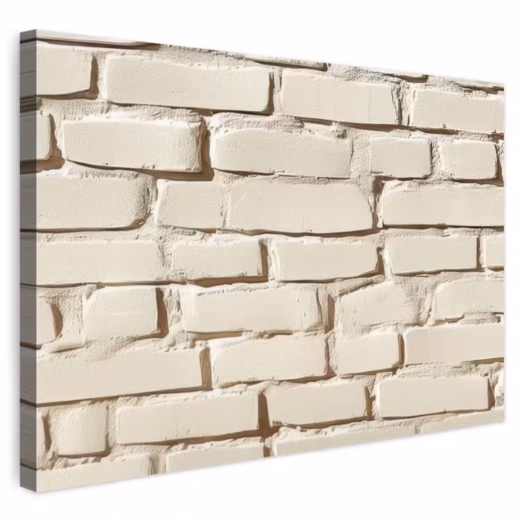 Buiten canvas - Bakstenen - Muur - Licht - Wit — 1