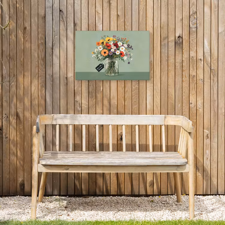 Buiten canvas - Bloemen - Vaas - Kaartje — 3