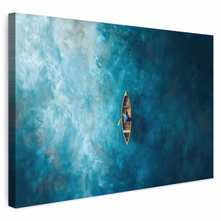 Buiten canvas - Bootje - Water - Blauw — 1