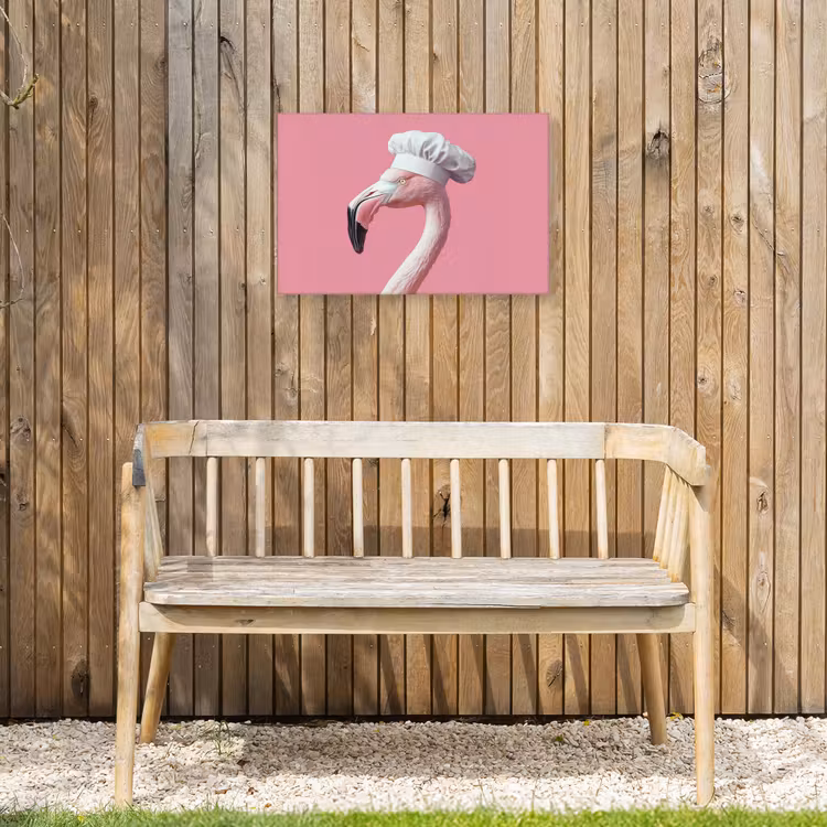 Buiten canvas - Flamingo - Roze - Koksmuts - Vogel — 3
