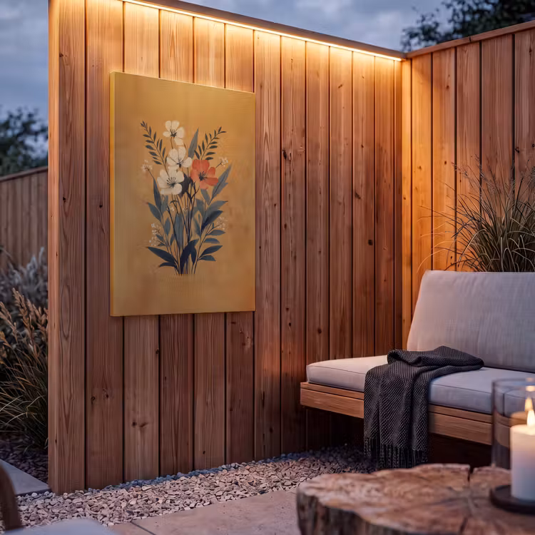 Buiten canvas - Bladeren - Boeket - Bloemen - Geel — 4