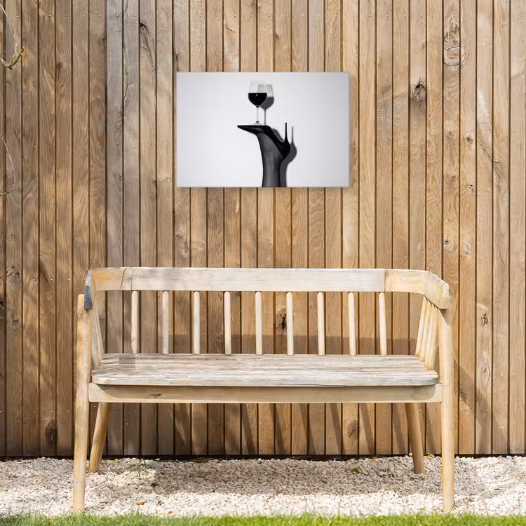 Buiten canvas - Hak - Wijn - Minimalistisch - Zwart — 3