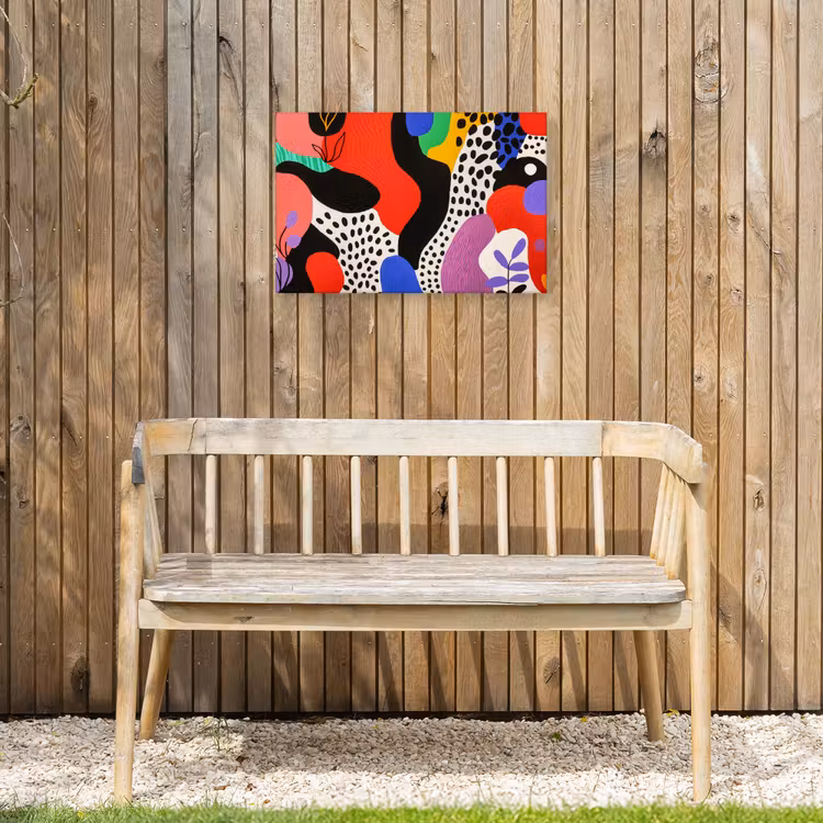 Buiten canvas - Abstract - Vormen - Kleuren - Stippen — 3