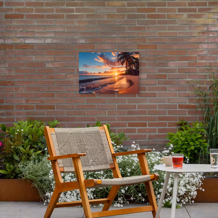 Buiten canvas - Avondgloren aan Zee — 2
