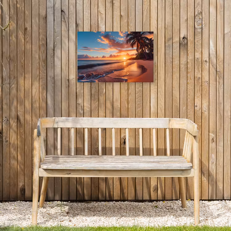 Buiten canvas - Avondgloren aan Zee — 3