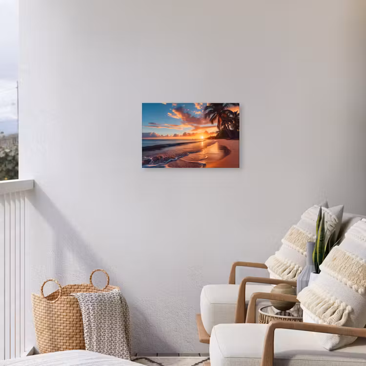 Buiten canvas - Avondgloren aan Zee — 4