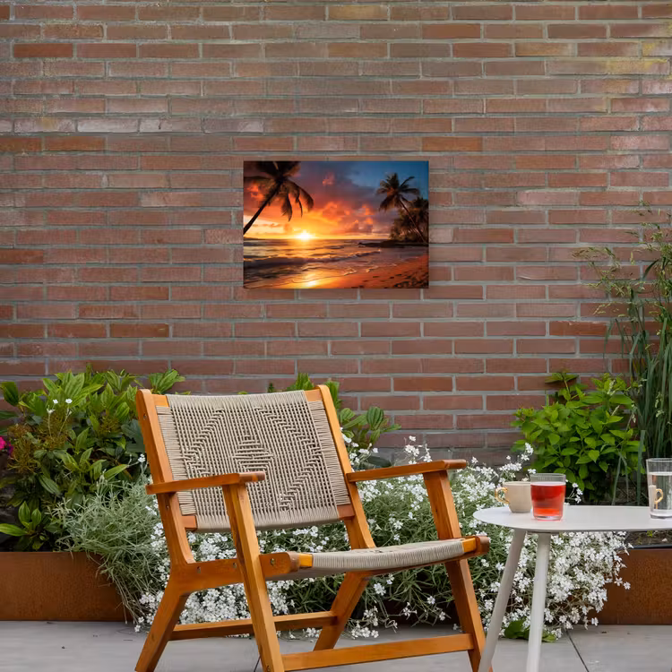 Buiten canvas - Avondrood aan Zee — 2