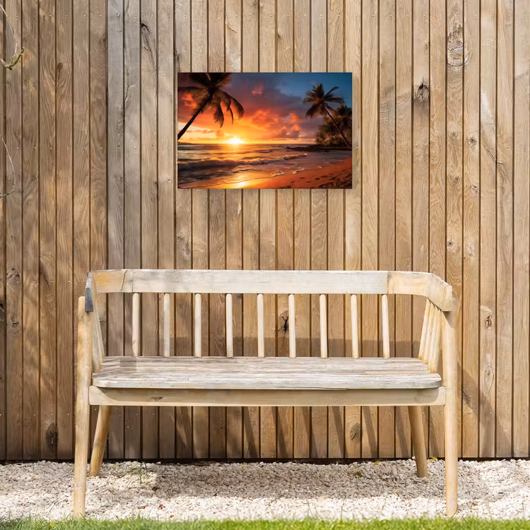 Buiten canvas - Avondrood aan Zee — 3